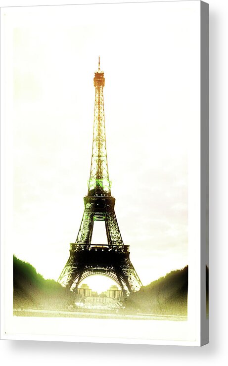 Eiffel Tower Acrylic Print featuring the photograph The Eiffel Tower, Paris by Kathy Collins