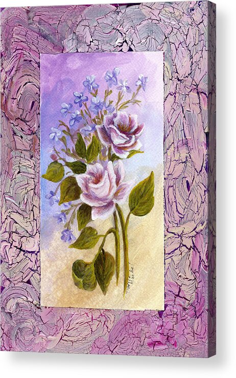Still Life Acrylic Print featuring the painting The Feminine Touch by Darice Machel McGuire