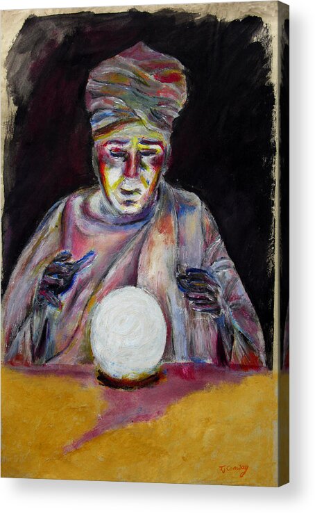 Fortune Tellers Acrylic Print featuring the painting The Fortune Teller by Tom Conway