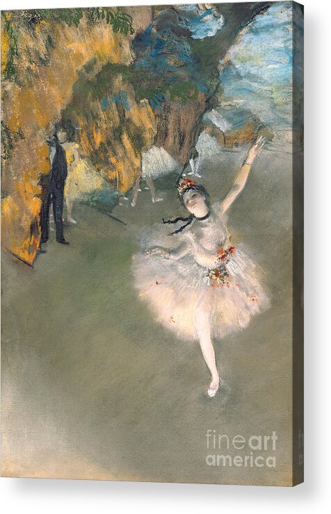 The Star Or Dancer On The Stage Acrylic Print By Edgar Degas