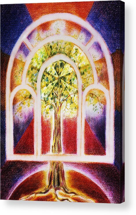 Tree Acrylic Print featuring the painting The Tree Of Life by Hartmut Jager