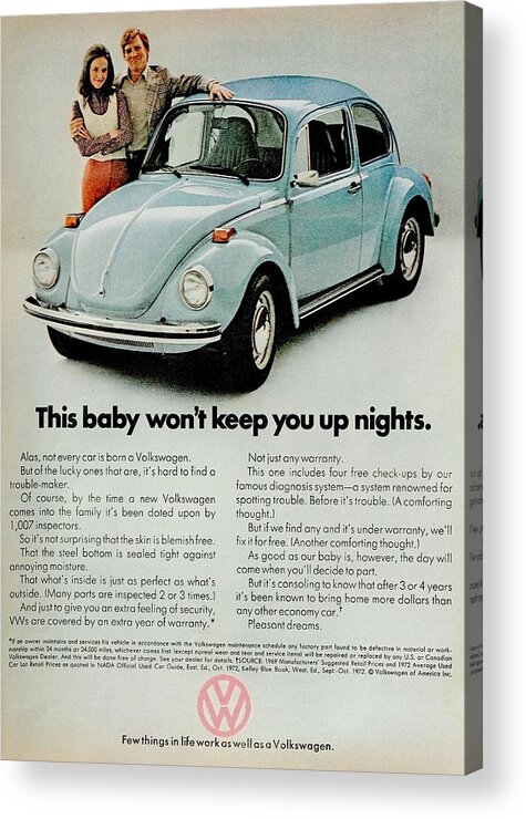 Volkswagen Acrylic Print featuring the photograph This Baby by Benjamin Yeager