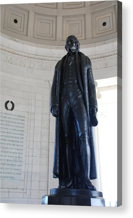 Declaration Of Independence Acrylic Print featuring the photograph Thomas Jefferson Statue by Kenny Glover