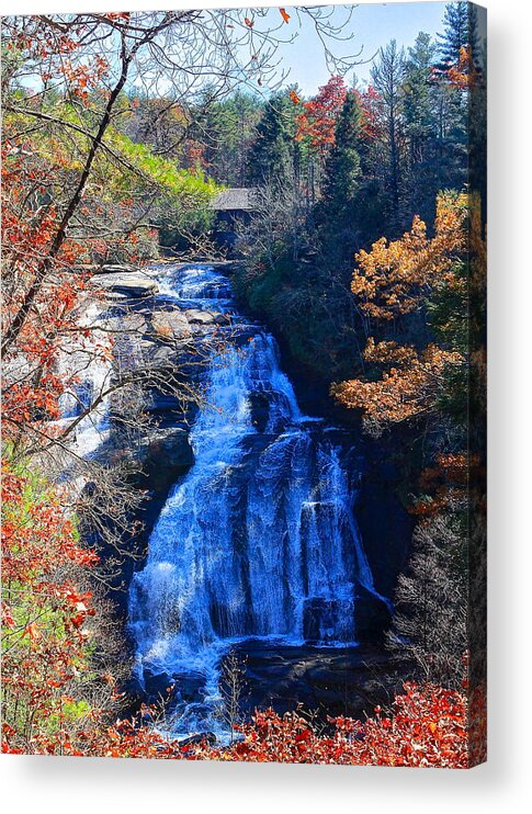 Water Acrylic Print featuring the photograph Triple Falls by Albert Fadel