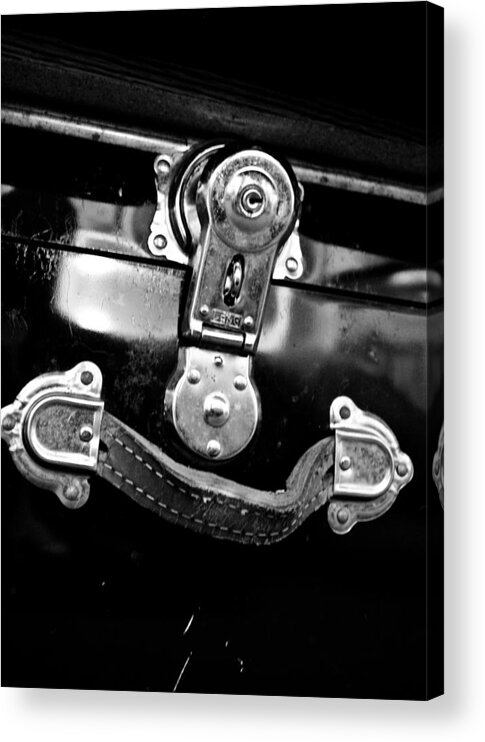 Latch Acrylic Print featuring the photograph Trunk Latch by Adria Trail