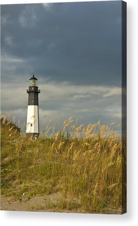 Lighthouse Acrylic Print featuring the photograph Tybee First Light II by Carol Erikson