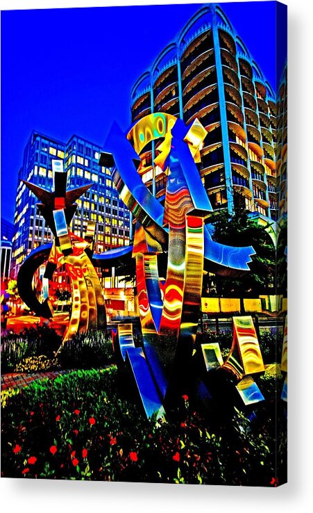 Skyline Acrylic Print featuring the photograph Urban art by Bill Jonscher