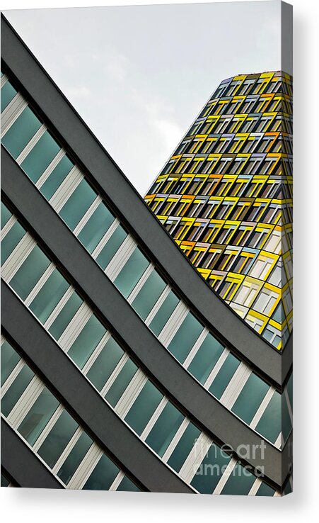 Adac Acrylic Print featuring the photograph urban rectangles III by Hannes Cmarits