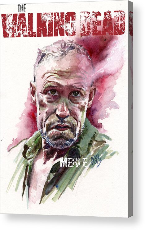 Walking Dead Acrylic Print featuring the painting Walking Dead Merle by Ken Meyer jr