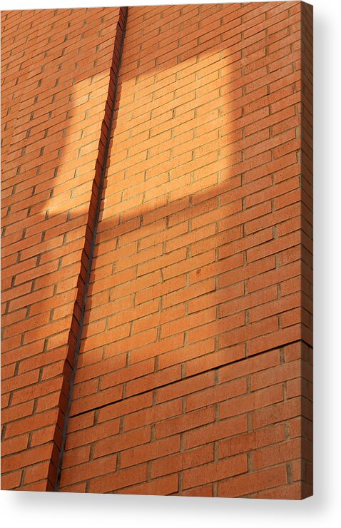 Bricks Acrylic Print featuring the photograph Walls Reflect Openings 2013 by James Warren