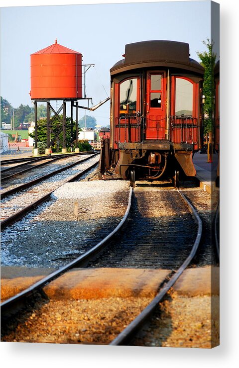 Water Stop Acrylic Print featuring the photograph Water Stop by Mary Beth Landis