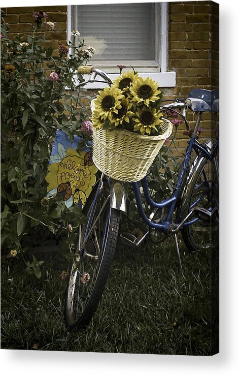 Bicycle Acrylic Print featuring the photograph Welcome Friends by Wayne Meyer