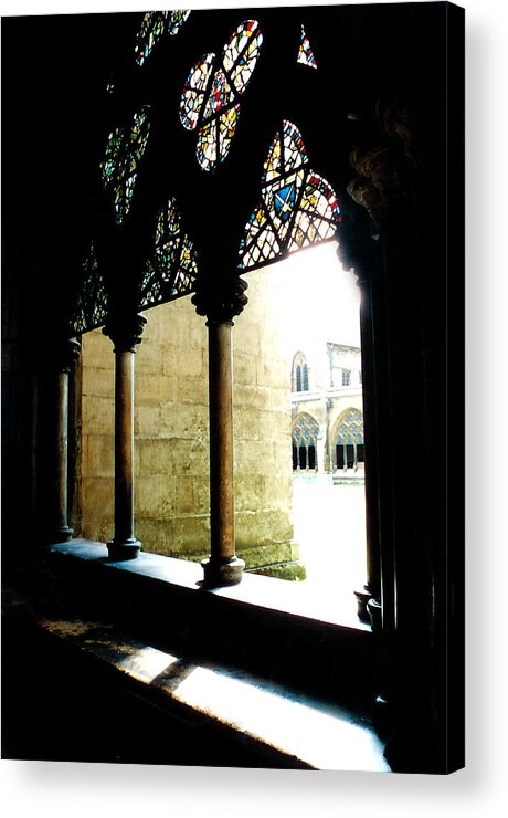 Westminster Abbey Acrylic Print featuring the photograph Westminster Abbey Courtyard by Kathryn McBride