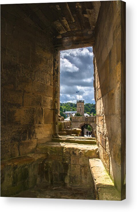 Scotland Acrylic Print featuring the photograph Window in Linlithgow Palace by Andreas Berthold