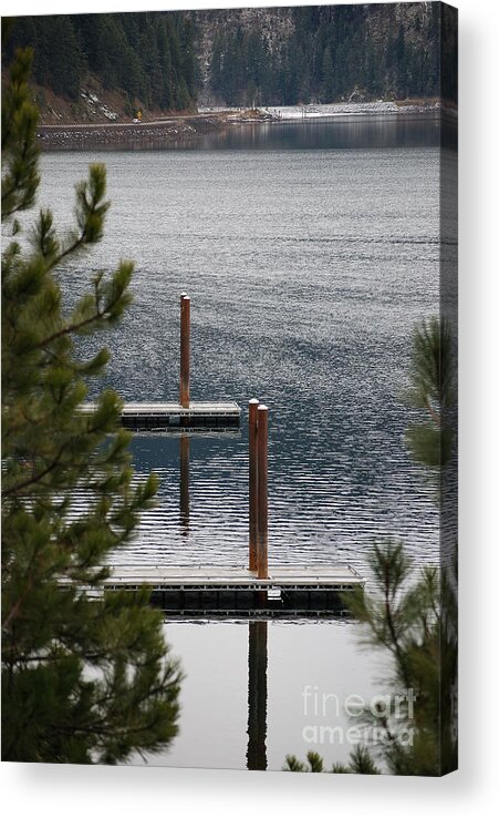 Coeur D' Alene Acrylic Print featuring the photograph Winter on Lake Coeur D' Alene by Sharon Elliott