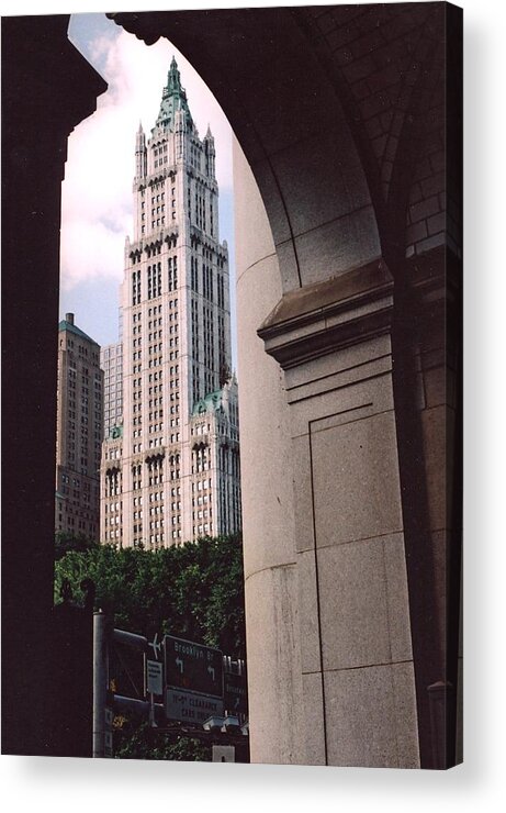  Acrylic Print featuring the photograph Woolworth Building by Steve Breslow