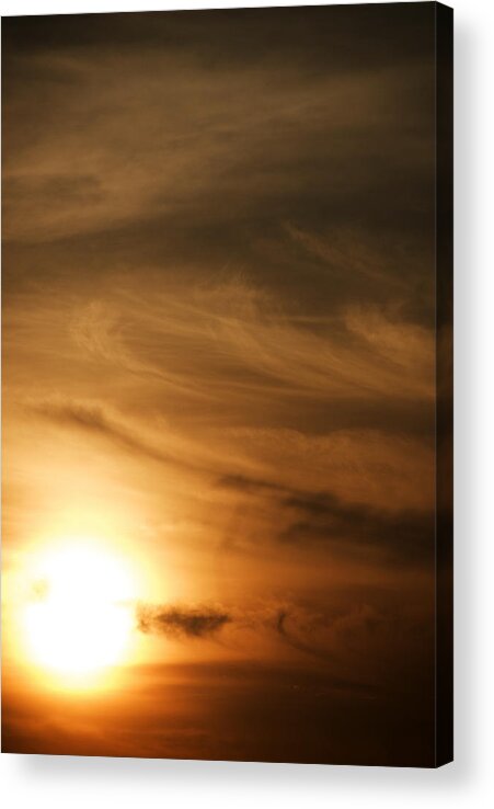 Sunset Acrylic Print featuring the photograph Yellow Sun by Rajiv Chopra