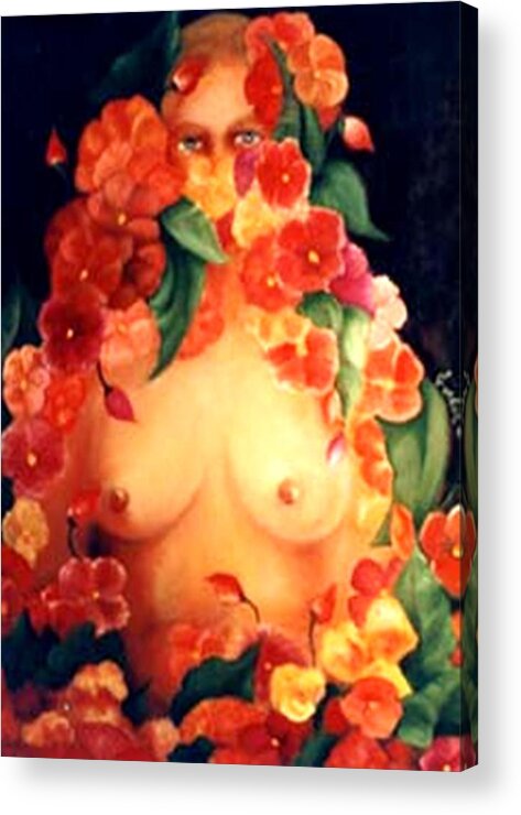  Acrylic Print featuring the painting Blooms by Jordana Sands