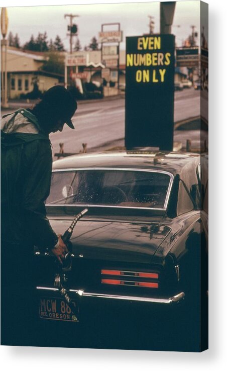 History Acrylic Print featuring the photograph Even Numbers Only Reads A Sign #1 by Everett