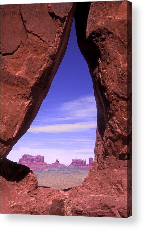 Teardrop Arch Acrylic Print featuring the photograph Teardrop Arch Monument Valley #1 by Dave Mills