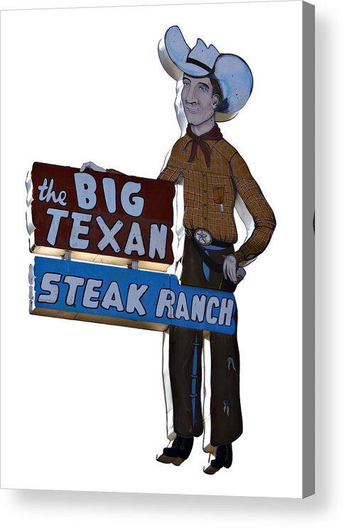 Big Acrylic Print featuring the photograph The Big Texan #1 by Ricky Barnard