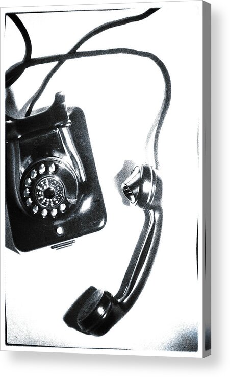 Telephone Acrylic Print featuring the photograph 1930s Telephone by David Ridley