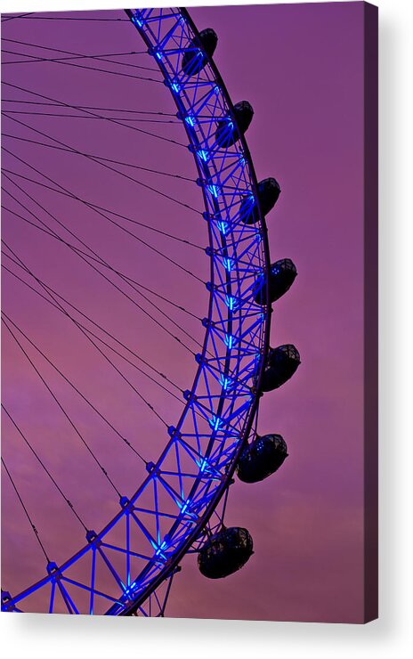London Acrylic Print featuring the photograph London eye #4 by David Pyatt