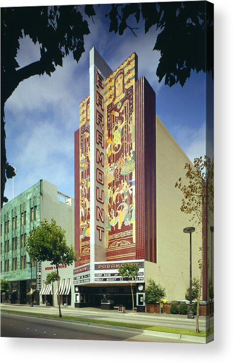 1970s Acrylic Print featuring the photograph Movie Theaters, The Paramount Theatre #9 by Everett