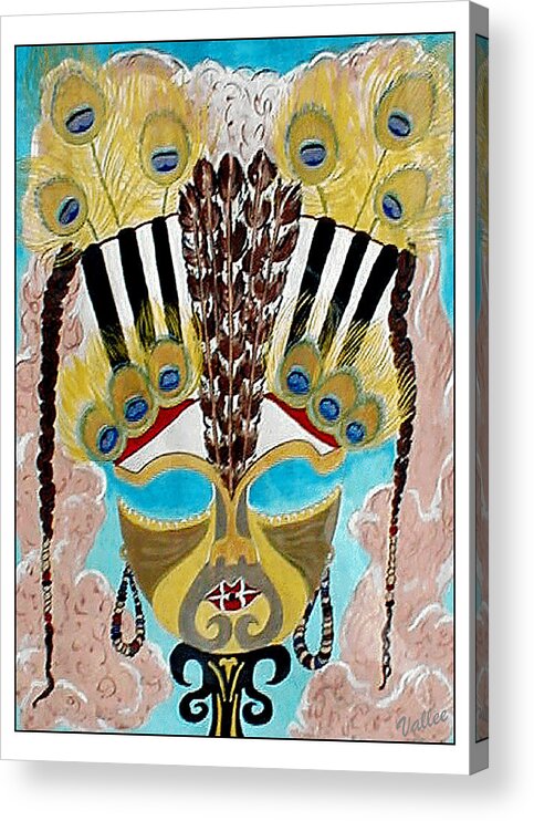 Tribal Acrylic Print featuring the painting Alter Ego by Vallee Johnson