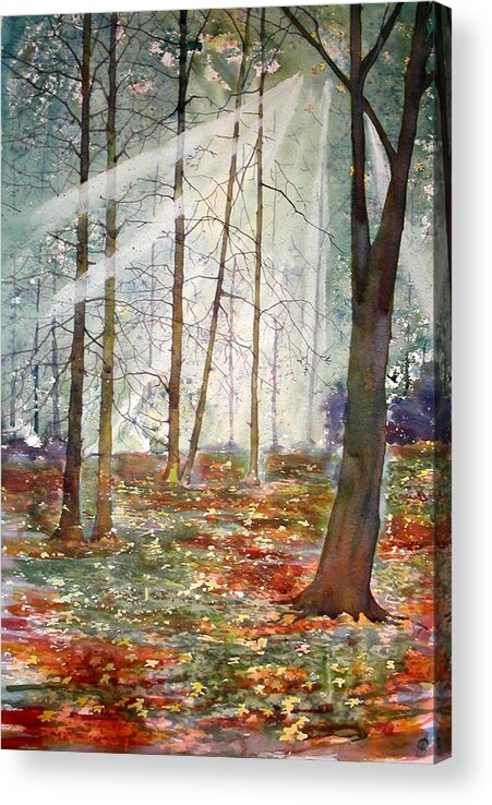 Seasons Acrylic Print featuring the painting Autumn Extravaganza by Glenn Marshall