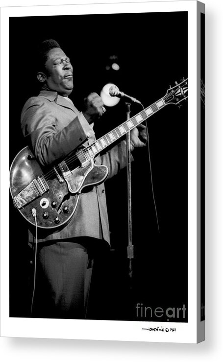 Musicians Acrylic Print featuring the photograph B. B. King 3 by Jonathan Fine