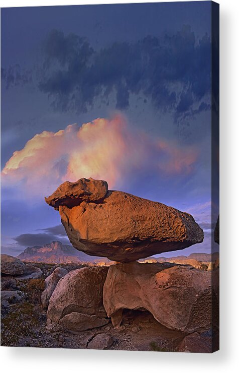 Mp Acrylic Print featuring the photograph Balancing Rock Formation, Guadalupe by Tim Fitzharris