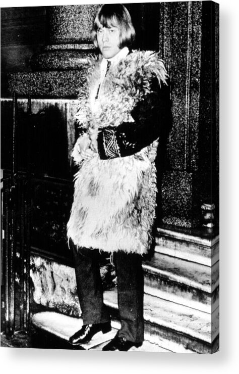 1960s Fashion Acrylic Print featuring the photograph Brian Jones Of The Rolling Stones by Everett