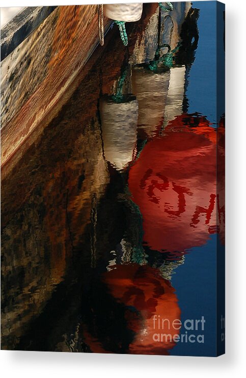 Buoy Acrylic Print featuring the photograph Buoy Reflection I by Chuck Flewelling