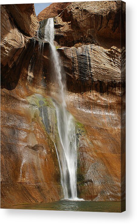 Calf Creek Acrylic Print featuring the photograph Calf Creek Falls by Melany Sarafis