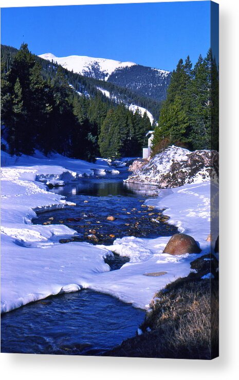 Colorado Mountain Stream Acrylic Print featuring the photograph Colorado Mountain Stream by Lori Miller