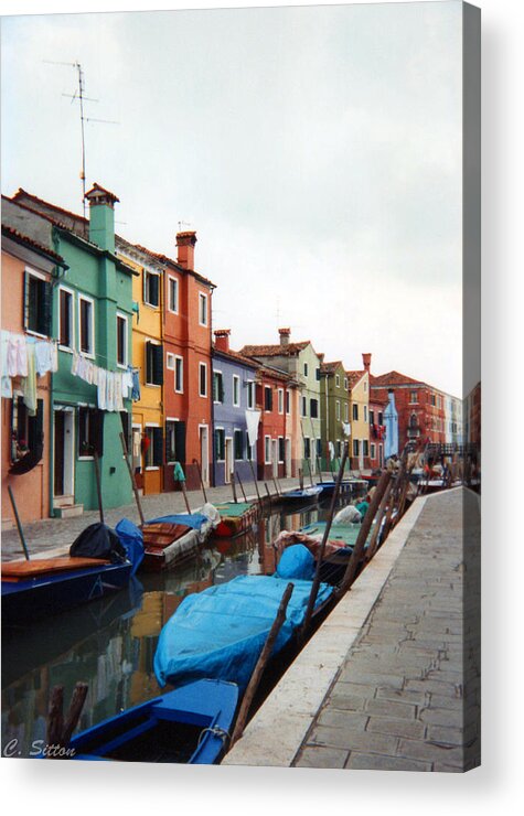 Italy Photographs Acrylic Print featuring the photograph Colorful Burano by C Sitton