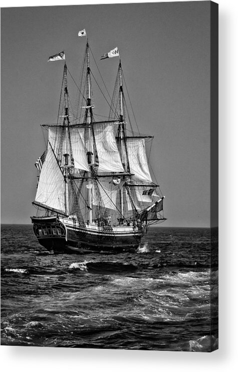 Black And White Acrylic Print featuring the photograph Friendship by Fred LeBlanc