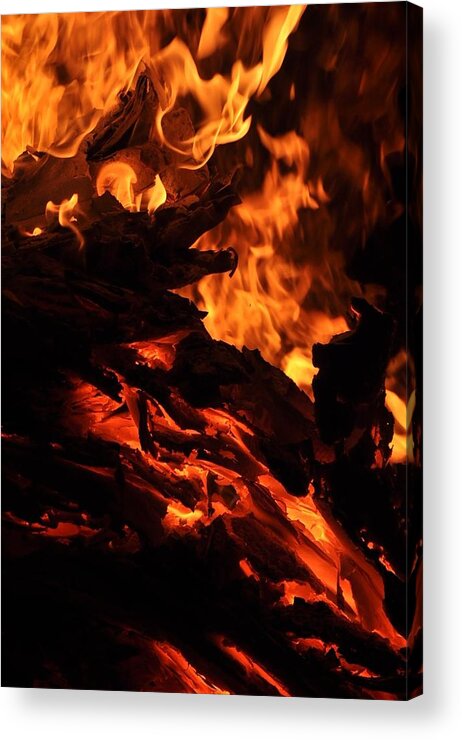 Fire Acrylic Print featuring the photograph Fury by Rebecca Coors