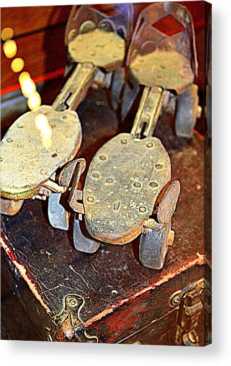 Antique Roller Skates Acrylic Print featuring the photograph Get Your Skates On by Diane montana Jansson