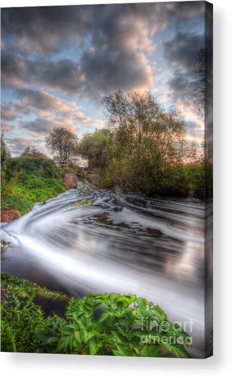 Hdr Acrylic Print featuring the photograph Gush Forth 1.0 by Yhun Suarez