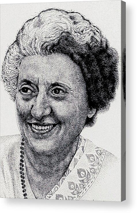 Indira Gandhi Vector Sketch Portrait Isolated Editorial Stock Photo -  Illustration of prime, history: 188445818