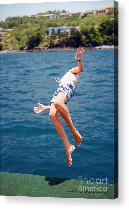 Hamilton Island Acrylic Print featuring the photograph Island Hopping Boy by Vicki Ferrari