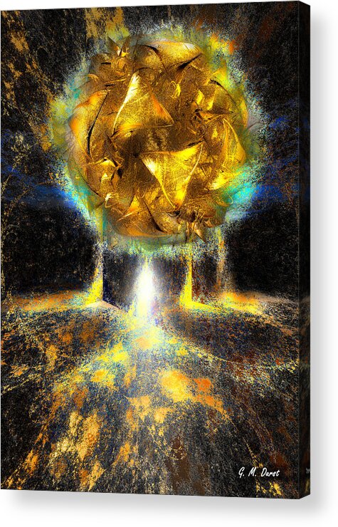 Digital Acrylic Print featuring the digital art Maximum Liftoff by Michael Durst