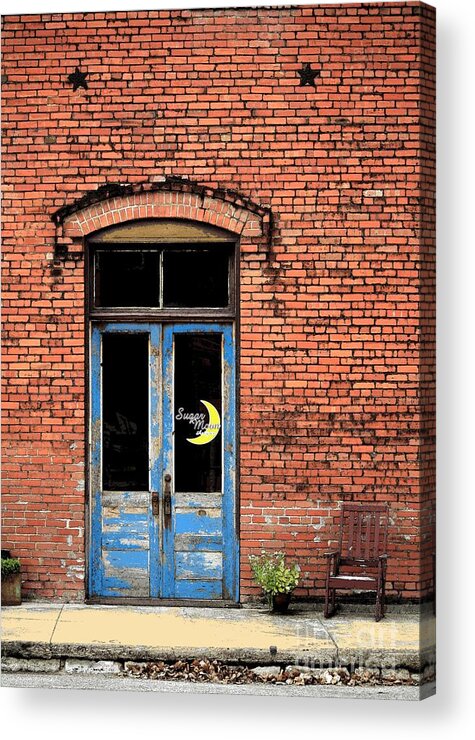 Door Acrylic Print featuring the photograph Moon Door by David Carter