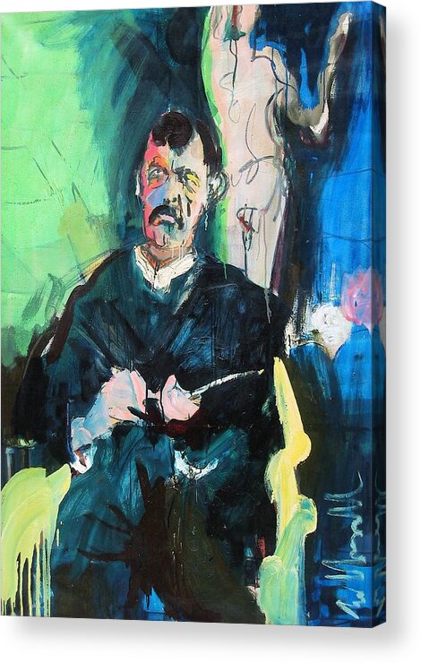 Paintings Acrylic Print featuring the painting Munch by Les Leffingwell