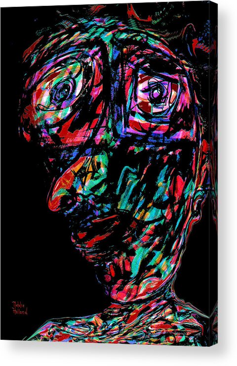 Expressionism Acrylic Print featuring the mixed media Pinocchio by Natalie Holland