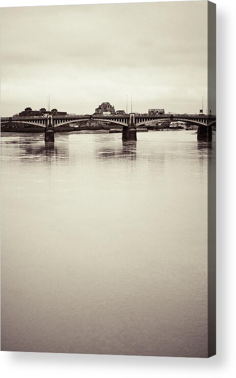 Vauxhall Acrylic Print featuring the photograph Portrait of a London Bridge by Lenny Carter