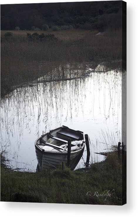 Rowboat Acrylic Print featuring the photograph Rushes by Cheri Randolph