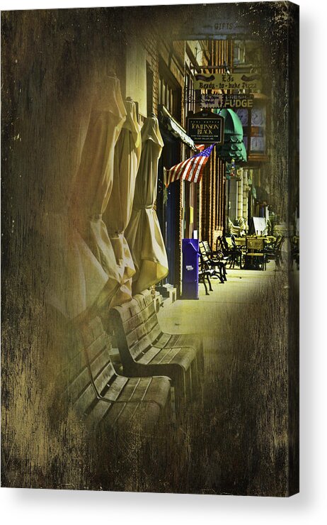 Wallace Acrylic Print featuring the photograph Sidewalk of Wallace by Dale Stillman